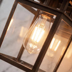 IP65 Waterproof Aluminum & Glass Wall Sconce