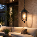 IP65 Waterproof Die-Cast Aluminum Birdcage Pendant Light (Adjustable Height)