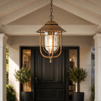 IP65 Waterproof Die-Cast Aluminum Birdcage Pendant Light (Adjustable Height)