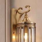 IP65 Waterproof LED Copper & Glass Outdoor Wall Light