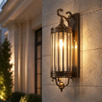 IP65 Waterproof LED Copper & Glass Outdoor Wall Light