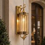 IP65 Waterproof LED Copper & Glass Outdoor Wall Light