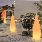 IP65 Waterproof Solar & USB Remote-Dimmable Outdoor Floor Light