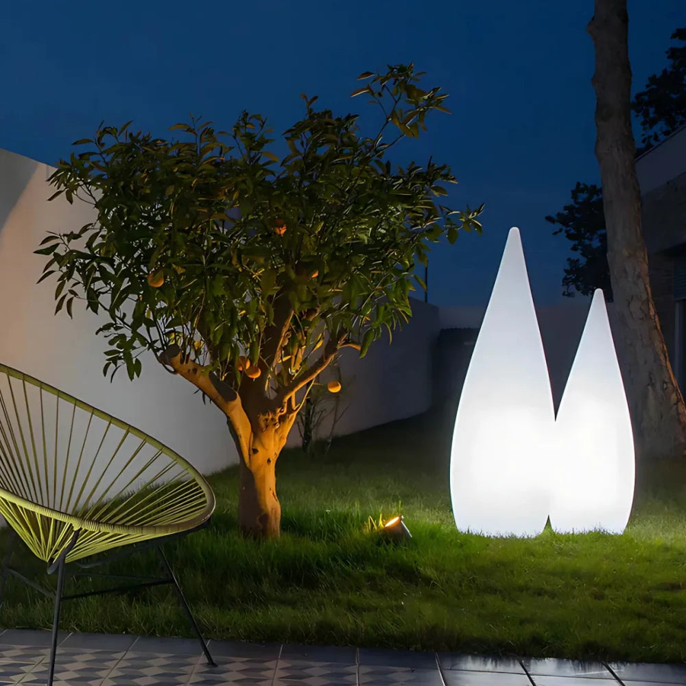 IP65 Waterproof Solar & USB Remote-Dimmable Outdoor Floor Light