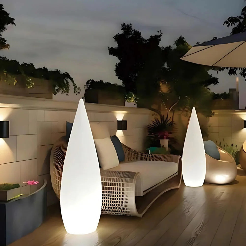 IP65 Waterproof Solar & USB Remote-Dimmable Outdoor Floor Light