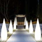 IP65 Waterproof Solar & USB Remote-Dimmable Outdoor Floor Light