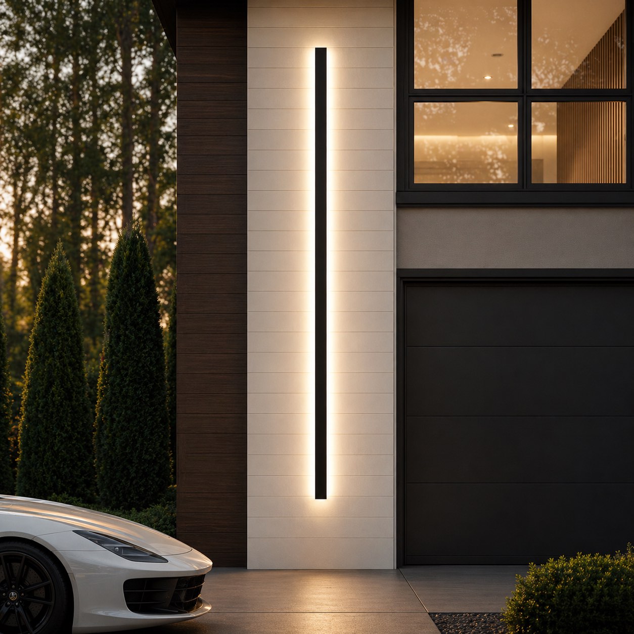 IP65 Weatherproof Aluminum Dimmable LED Wall Sconce