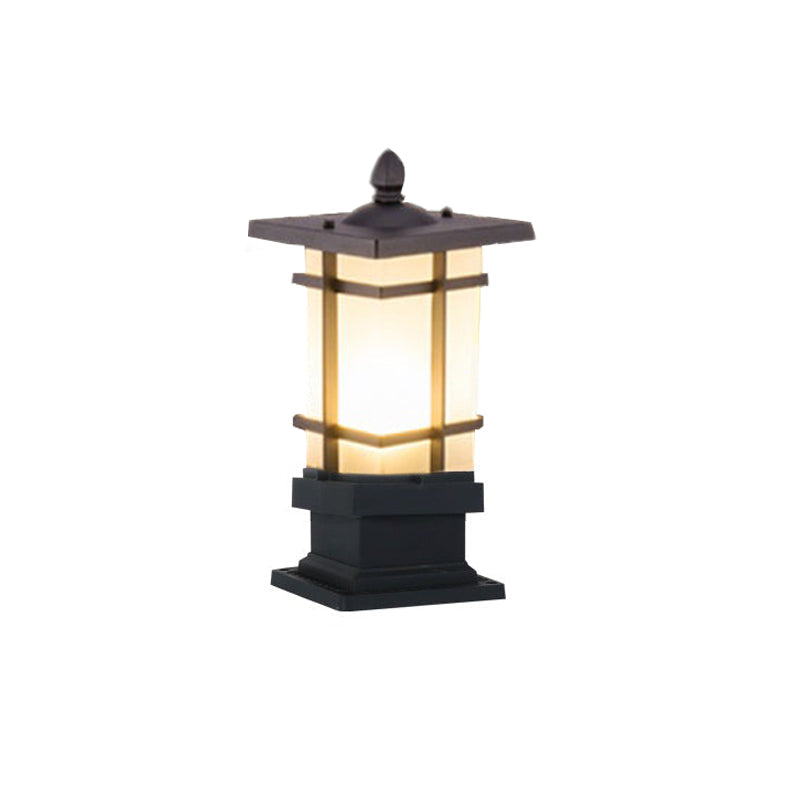 IP65 Weatherproof Aluminum & Glass Warm White Bollard Light