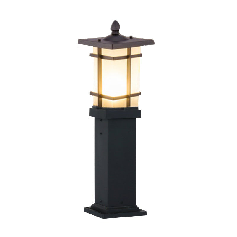 IP65 Weatherproof Aluminum & Glass Warm White Bollard Light