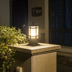 IP65 Weatherproof Aluminum & Glass Warm White Bollard Light