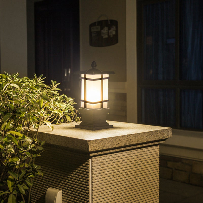 IP65 Weatherproof Aluminum & Glass Warm White Bollard Light