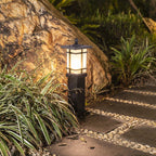 IP65 Weatherproof Aluminum & Glass Warm White Bollard Light