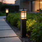IP65 Weatherproof Aluminum & Glass Warm White Bollard Light