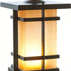 IP65 Weatherproof Aluminum & Glass Warm White Bollard Light