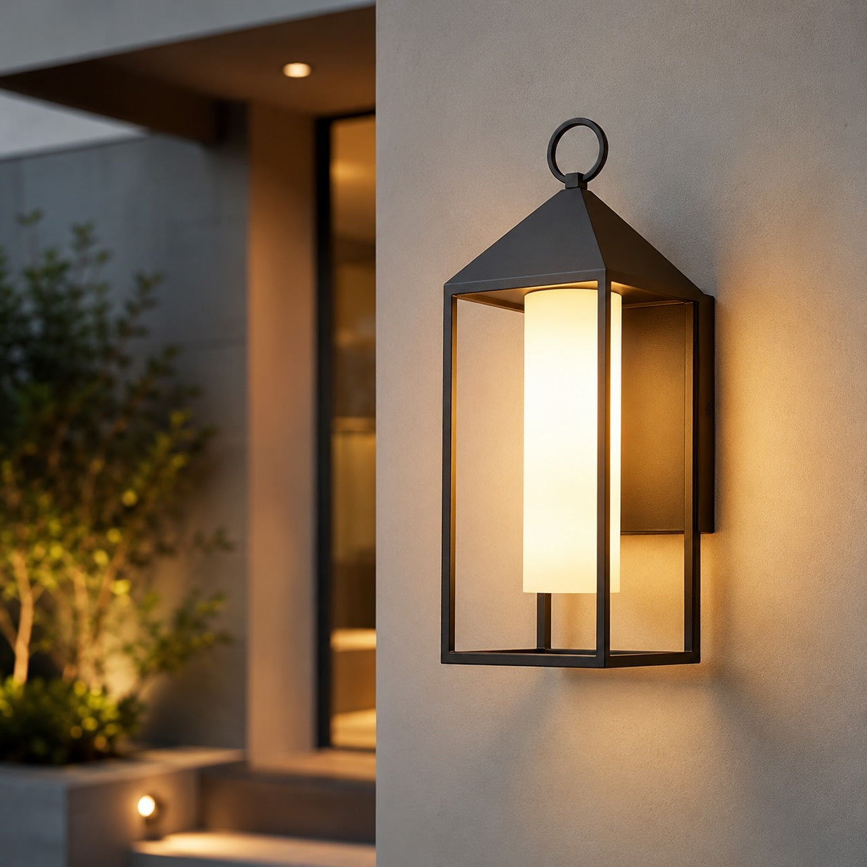 IP65 Weatherproof Die-Cast Aluminum & Glass Outdoor Wall Light