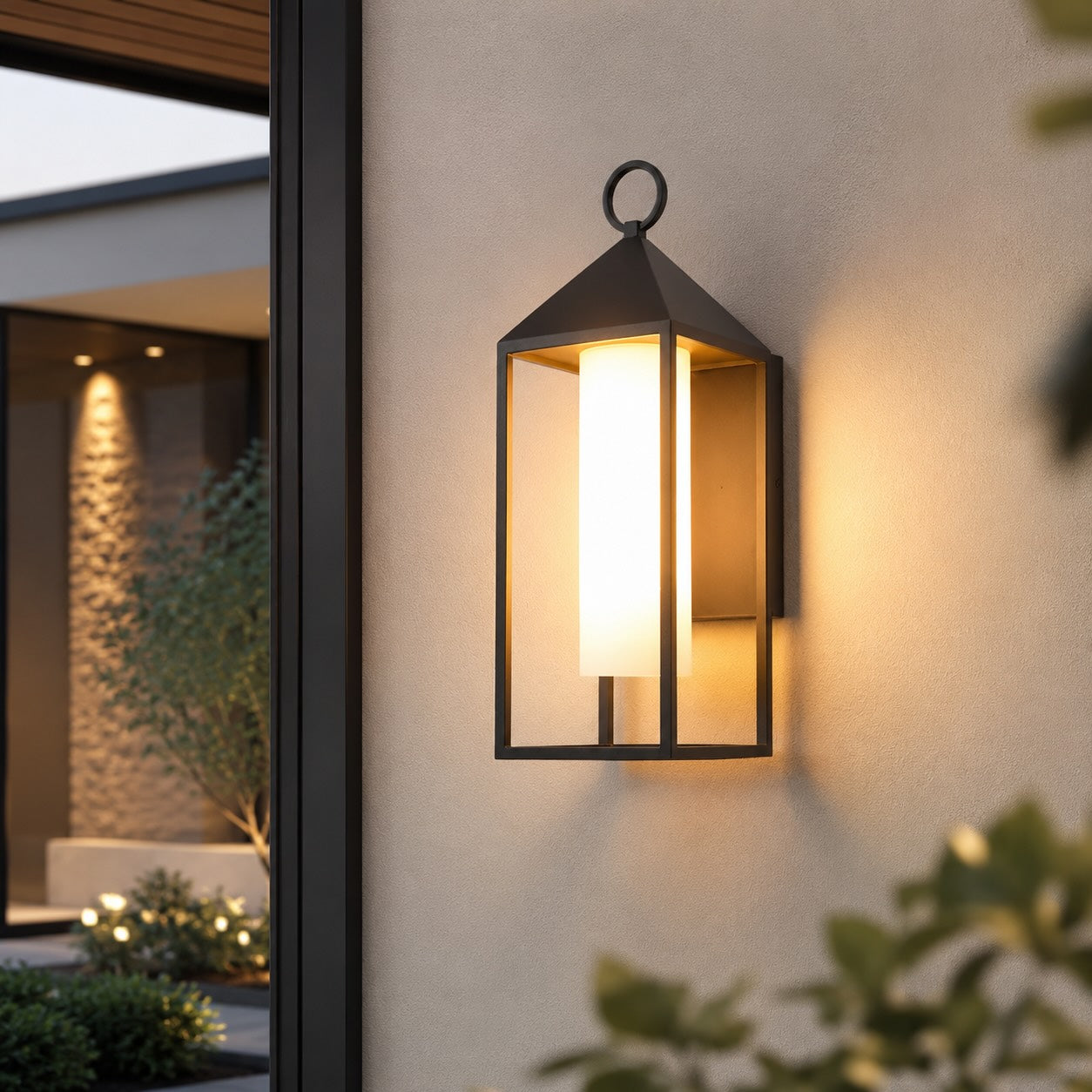 IP65 Weatherproof Die-Cast Aluminum & Glass Outdoor Wall Light