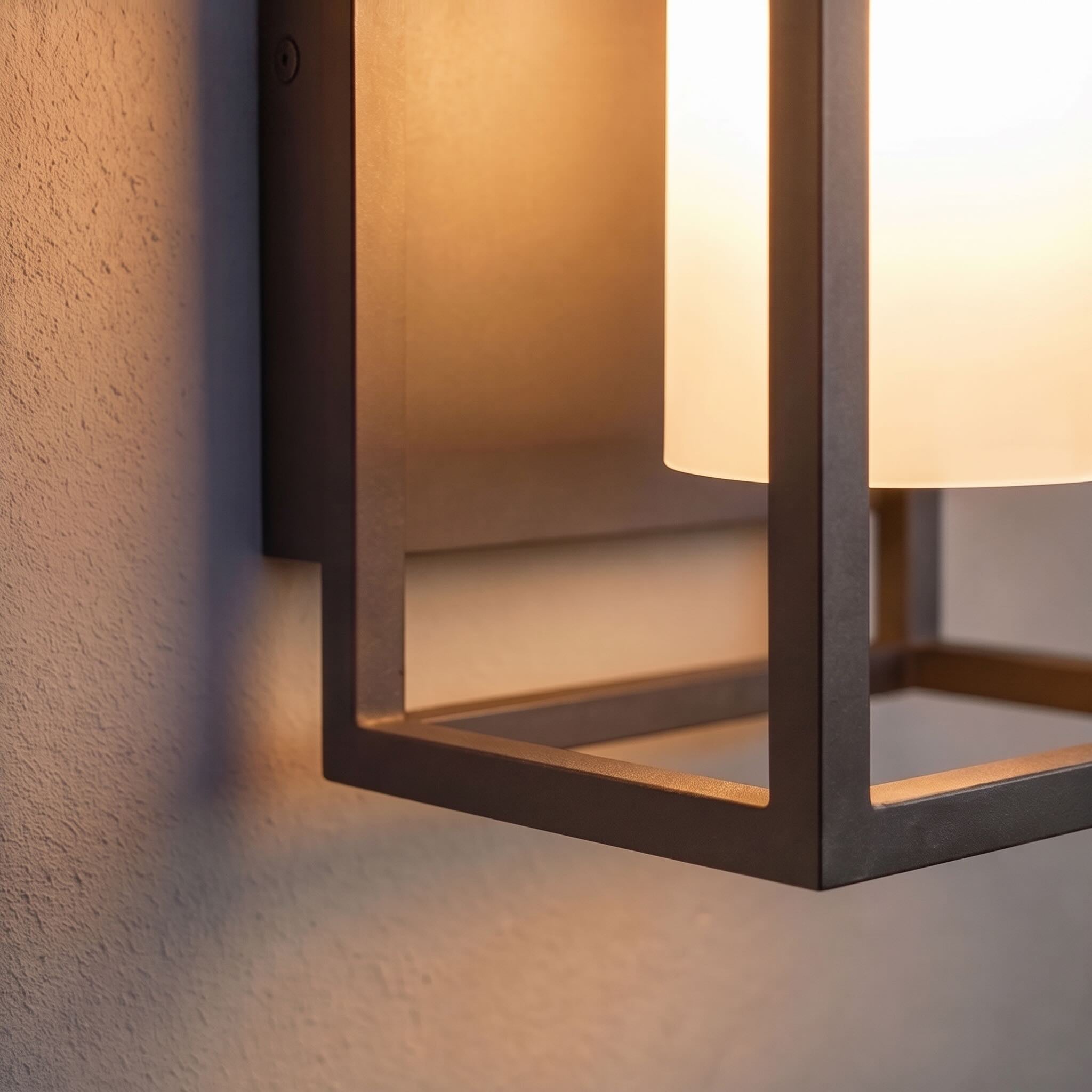 IP65 Weatherproof Die-Cast Aluminum & Glass Outdoor Wall Light