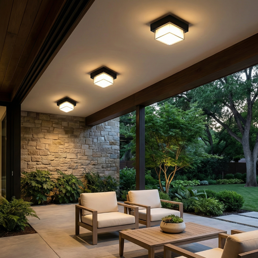 IP68 Waterproof Integrated LED Outdoor Ceiling Light