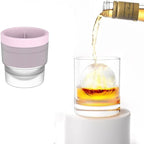 Ice Ball Mold 6cm Slow-Melting Stackable & Easy De-Molding
