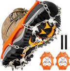 Ice Cleats 19 Stainless Steel Spikes Cold-Resistant TPE