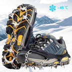 Ice Cleats 19 Stainless Steel Spikes Cold-Resistant TPE