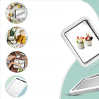 Ice Cream Roll Plate Stainless Steel Includes 2 Scrapers