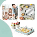 Ice Cream Roll Plate Stainless Steel Includes 2 Scrapers