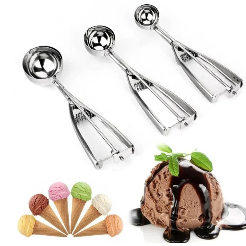 Ice Cream Scoop Stainless Steel Ergonomic Lever Dishwasher Safe