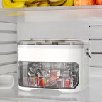 Ice Cube Tray Double-Layer Push-Button Release 50-Cube Capacity