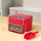 Ice Cube Tray Double-Layer Push-Button Release 50-Cube Capacity