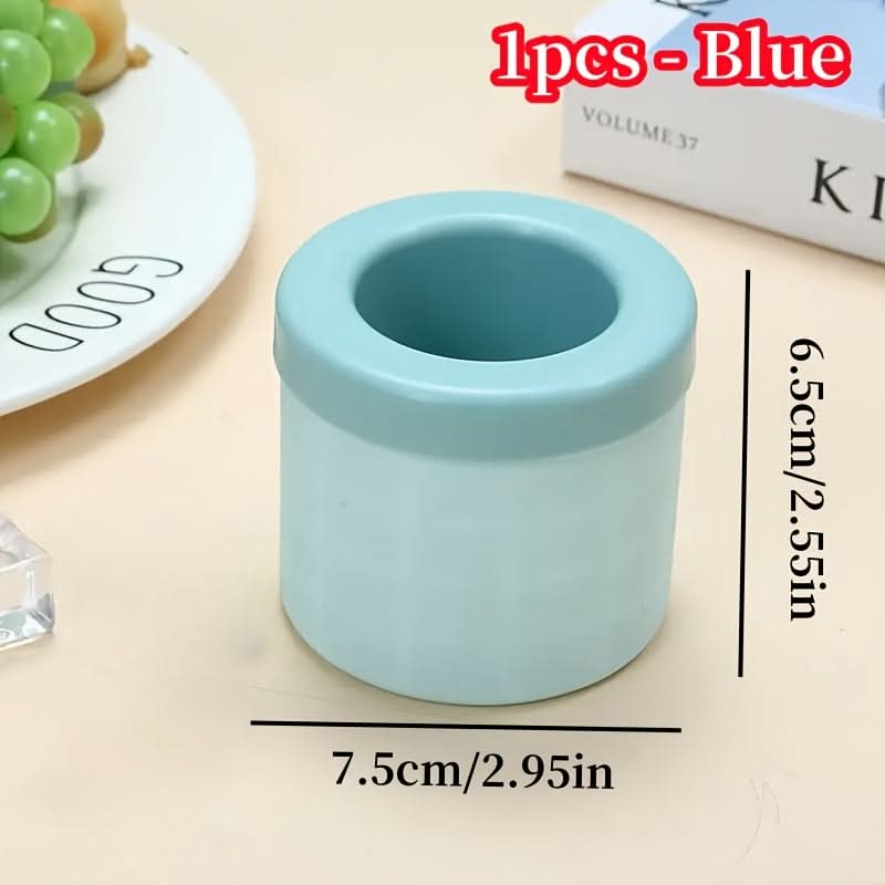 Ice Cube Tray Flexible Silicone Storage Bucket