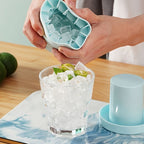 Ice Cube Tray Flexible Silicone Storage Bucket