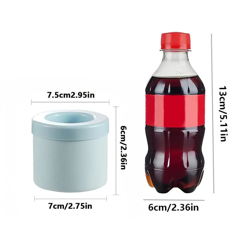 Ice Cube Tray Flexible Silicone Storage Bucket