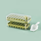Ice Cube Tray One-Press Release BPA-Free & Stackable Lids