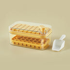 Ice Cube Tray One-Press Release BPA-Free & Stackable Lids