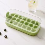 Ice Cube Tray Press-To-Release Food-Grade Silicone Sealed Lid