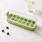 Ice Cube Tray Press-To-Release Food-Grade Silicone Sealed Lid