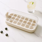 Ice Cube Tray Press-To-Release Food-Grade Silicone Sealed Lid