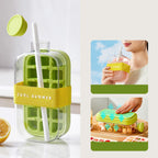 Ice Cube Water Bottle BPA-Free & Leakproof