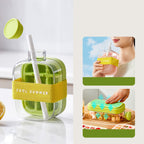Ice Cube Water Bottle BPA-Free & Leakproof