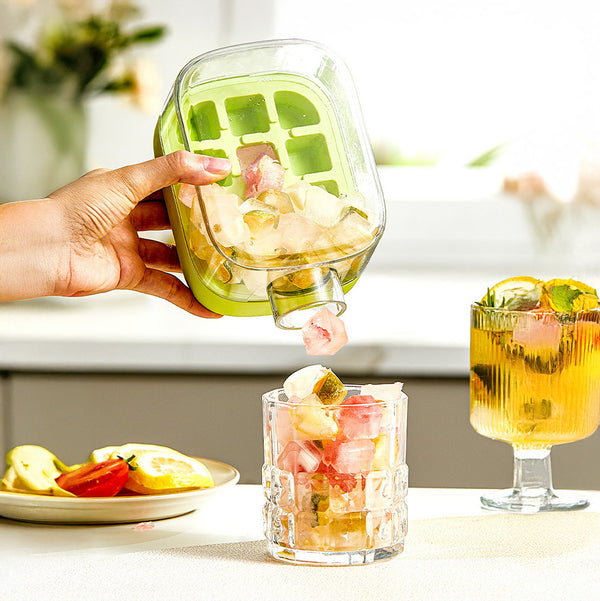 Ice Cube Water Bottle BPA-Free & Leakproof