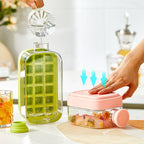 Ice Cube Water Bottle BPA-Free & Leakproof