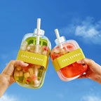 Ice Cube Water Bottle BPA-Free & Leakproof