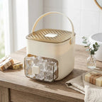 Ice Maker One-Touch Release Airtight Lid 48 Cube