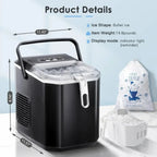 Ice Maker Portable Countertop Chewable Nugget 35 lb Per Day