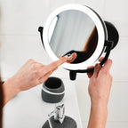 Illuminated Makeup Mirror Dimmable Rechargeable 3x Magnification