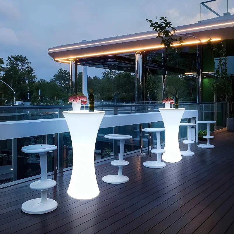 Illuminated Table Remote-Controlled RGB Dimmable USB Rechargeable & Solar