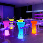 Illuminated Table Remote-Controlled RGB Dimmable USB Rechargeable & Solar