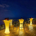 Illuminated Table Remote-Controlled RGB Dimmable USB Rechargeable & Solar