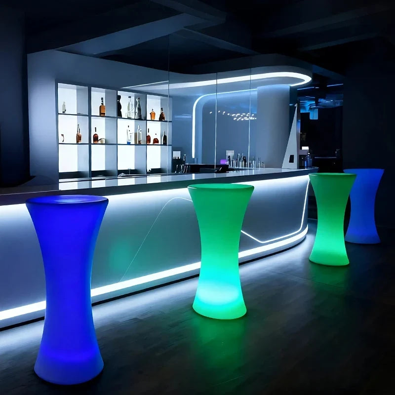 Illuminated Table Remote-Controlled RGB Dimmable USB Rechargeable & Solar